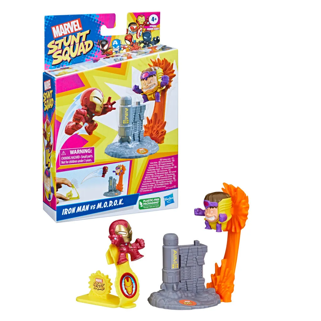 Marvel Stunt Squad Iron Man vs MODOK Set by Hasbro