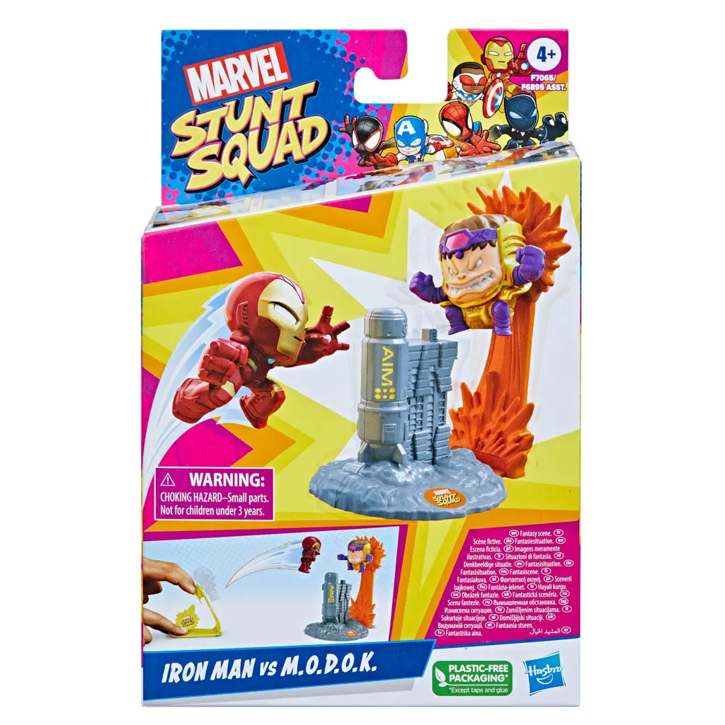 Marvel Stunt Squad Iron Man vs MODOK Set by Hasbro