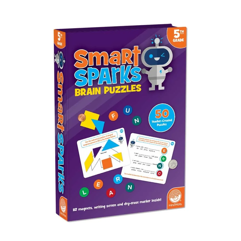 Mindware Smart Sparks Brain Puzzles: Grade 5