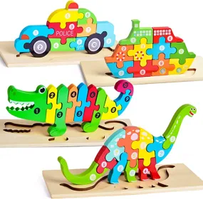 Montessori Wooden Puzzle for Toddlers