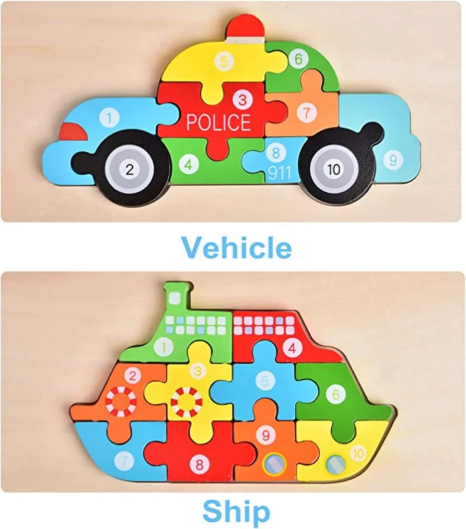 Montessori Wooden Puzzle for Toddlers