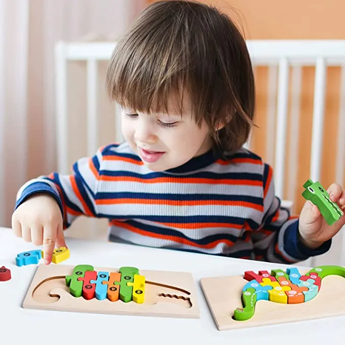 Montessori Wooden Puzzle for Toddlers