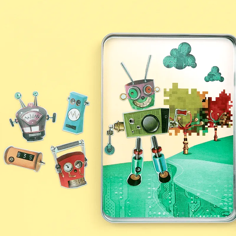 Mudpuppy - Robots Magnetic Set