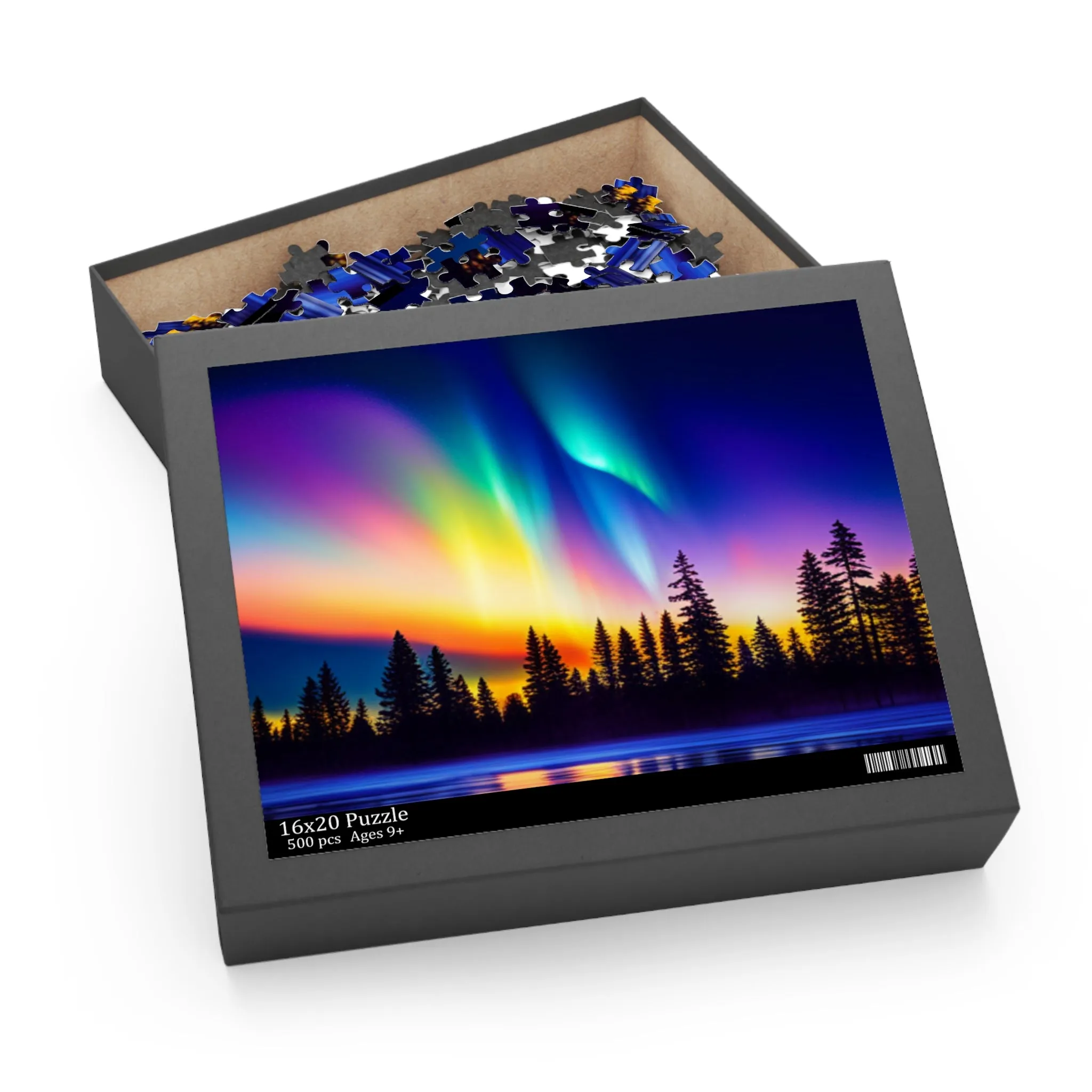 Night Aurora Puzzle (120, 252, 500-Piece)