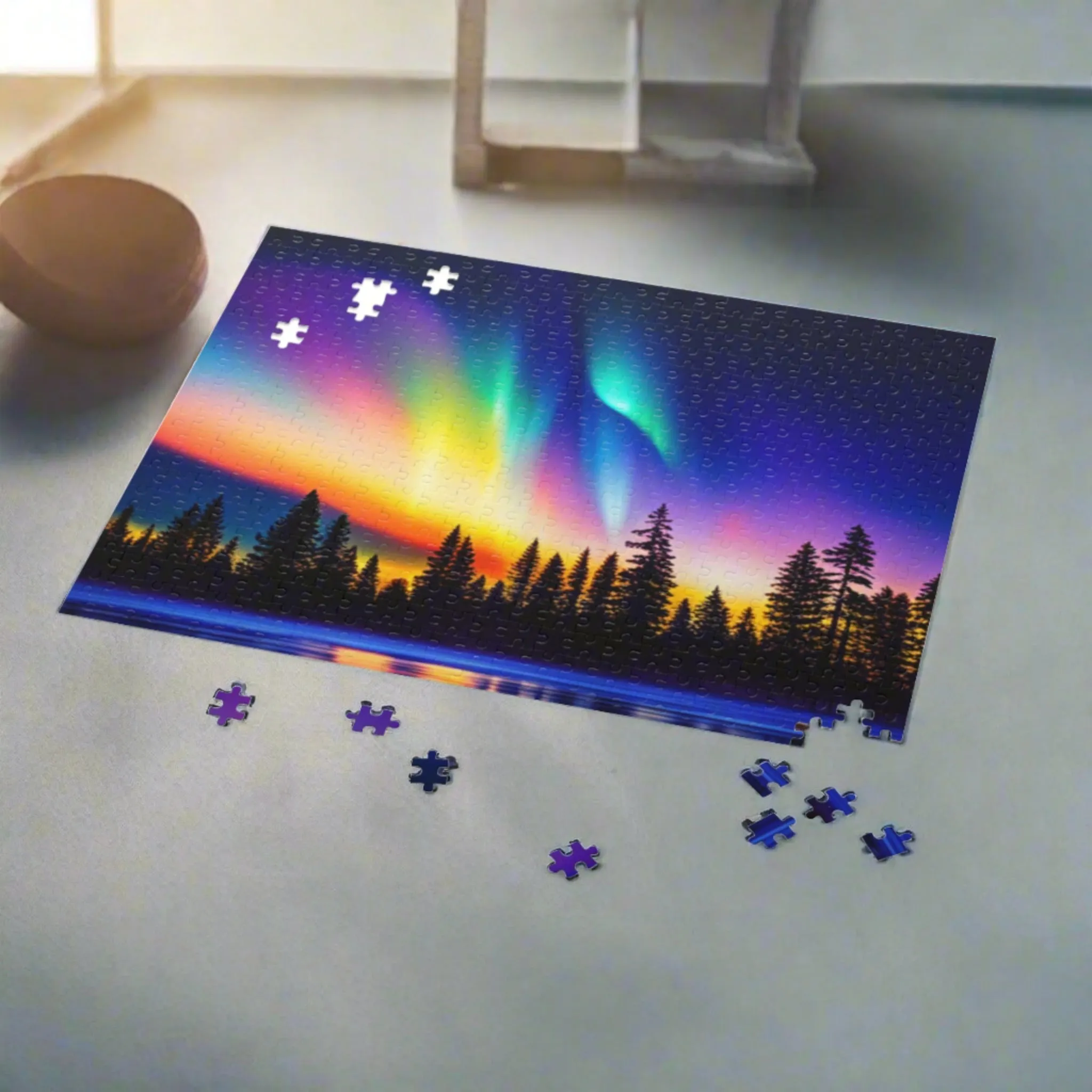 Night Aurora Puzzle (120, 252, 500-Piece)