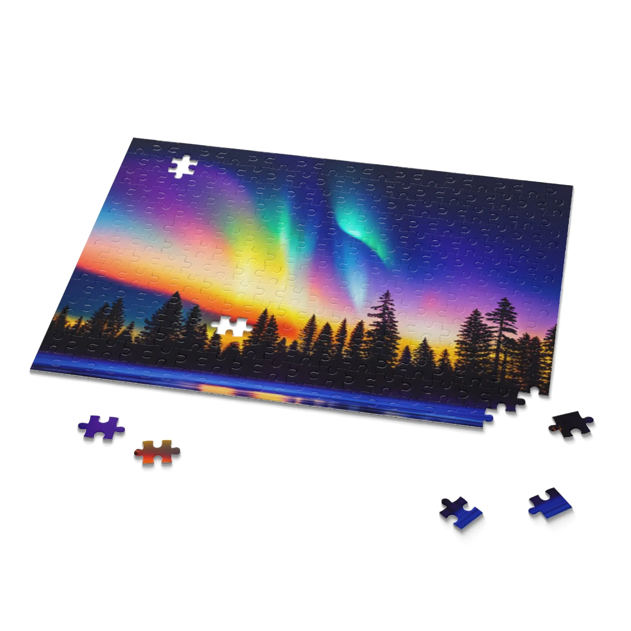 Night Aurora Puzzle (120, 252, 500-Piece)