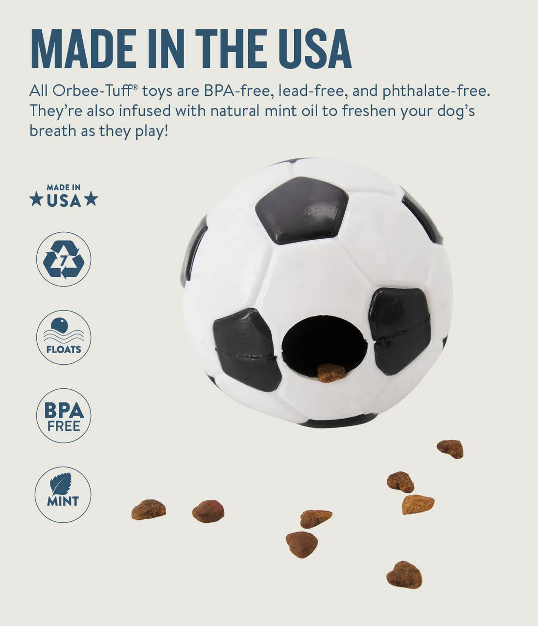 Orbee-Tuff® Sport Treat-Dispensing Soccer Toy