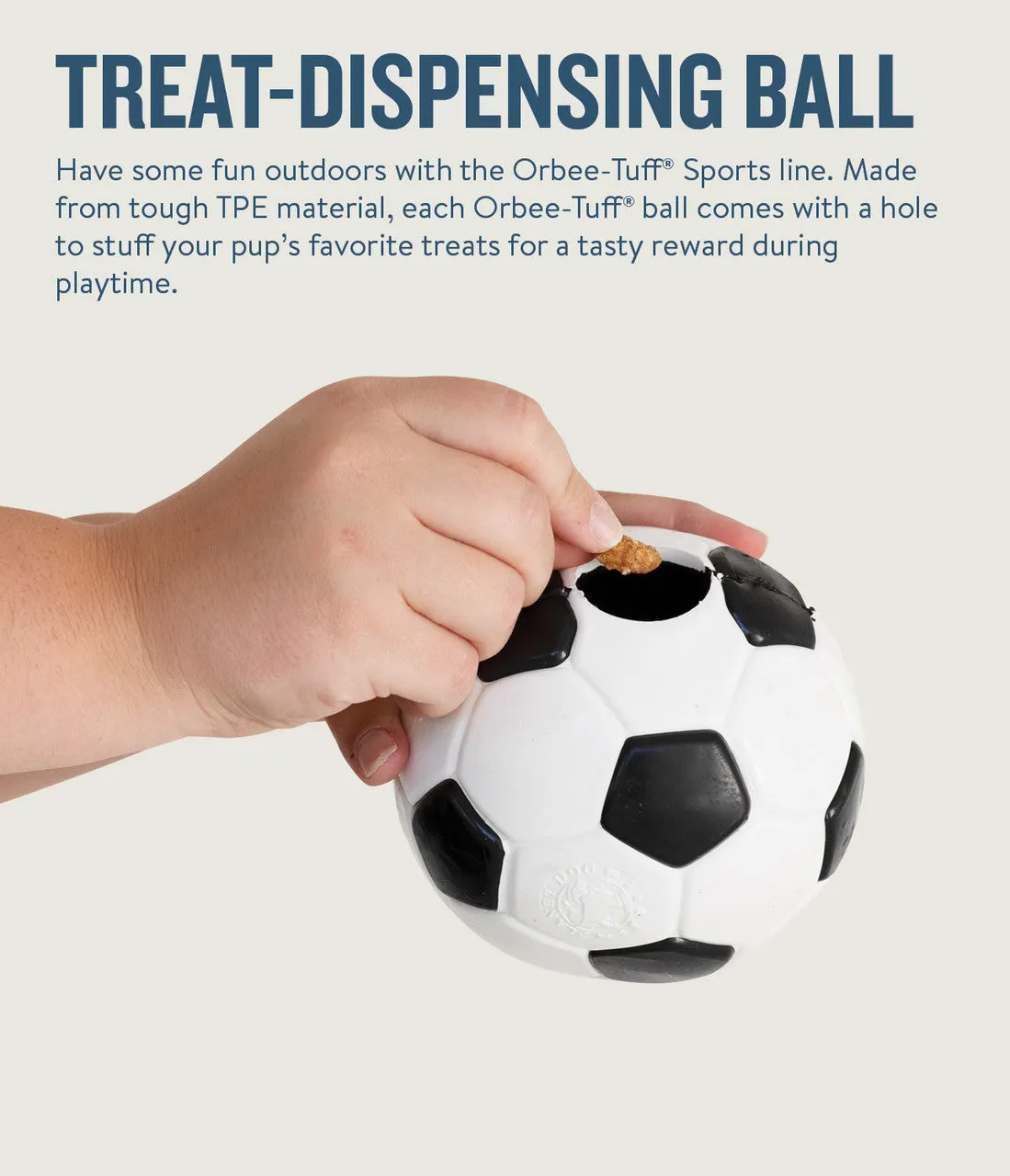 Orbee-Tuff® Sport Treat-Dispensing Soccer Toy