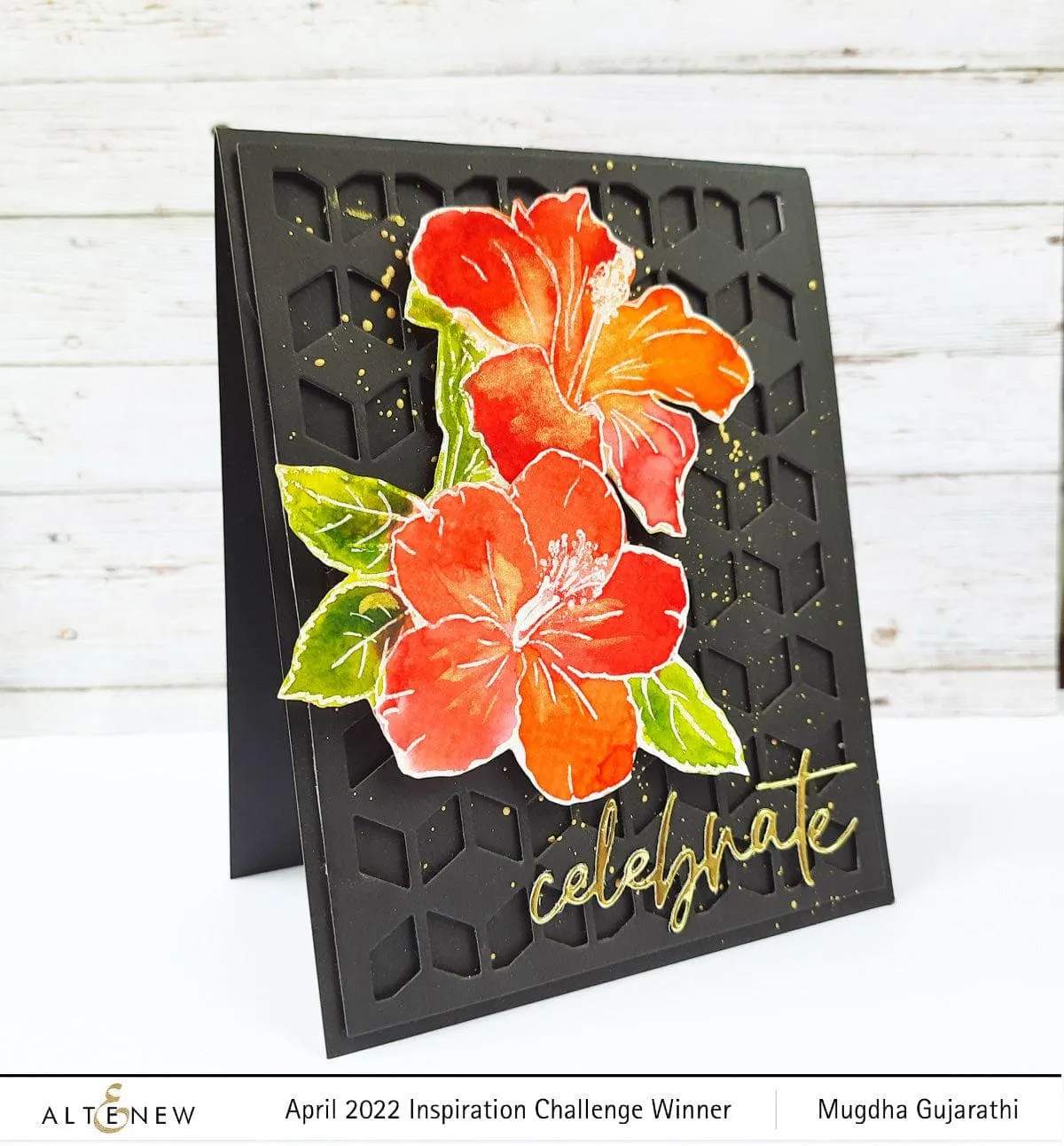 Paint-A-Flower: Hibiscus Outline Stamp Set