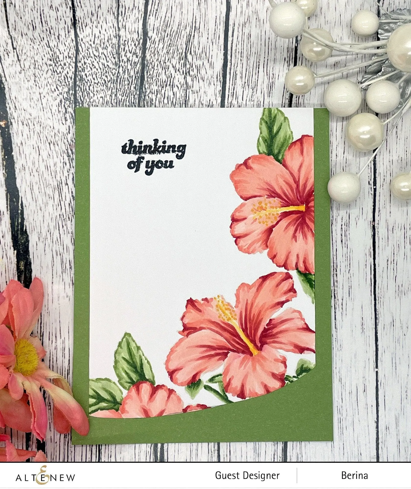 Paint-A-Flower: Hibiscus Outline Stamp Set
