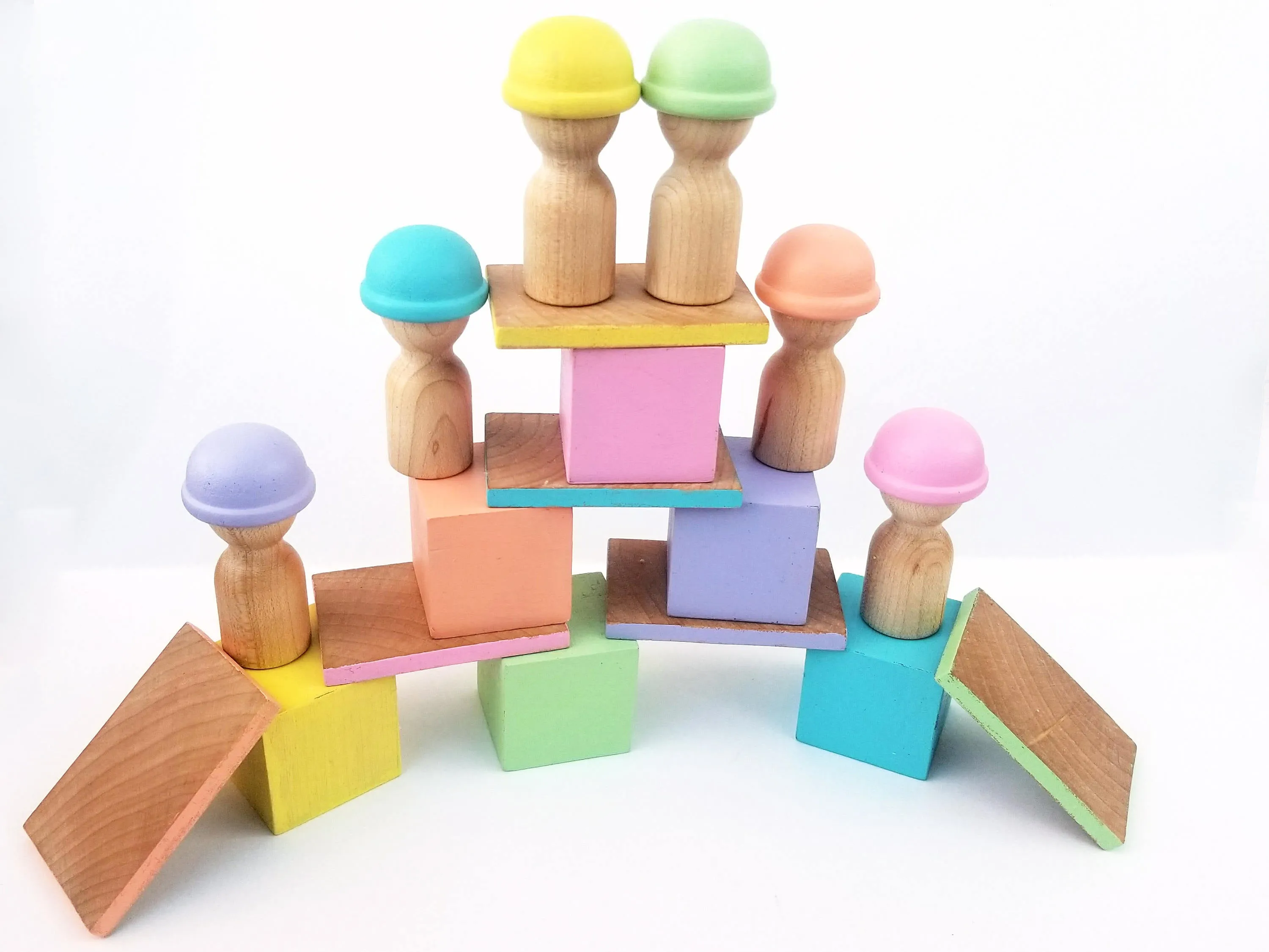Pastel building blocks