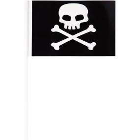 Pirates Map Plastic Pirate Flags