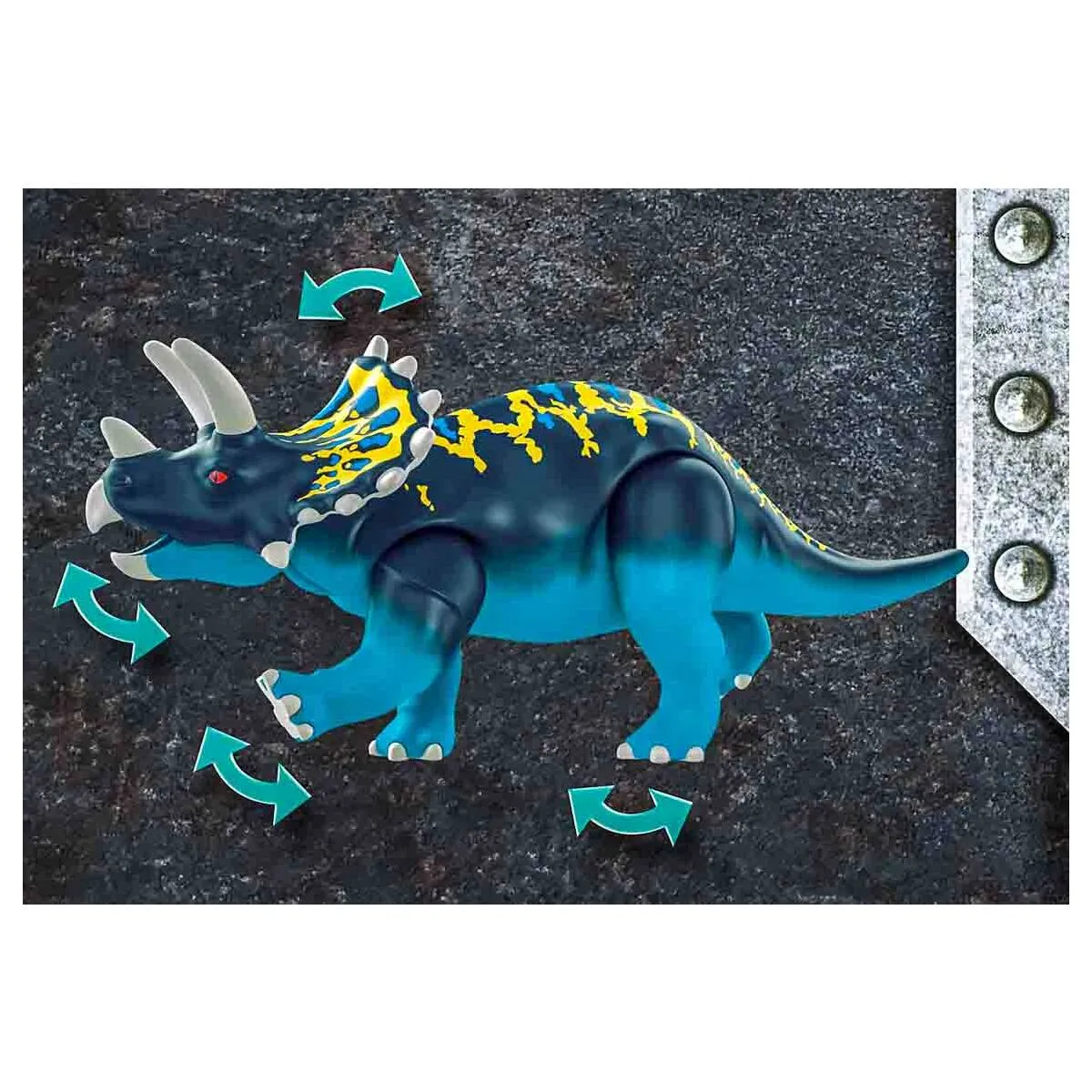 Playmobil Dino Rise Triceratops Battle for the Legendary Stones Playset