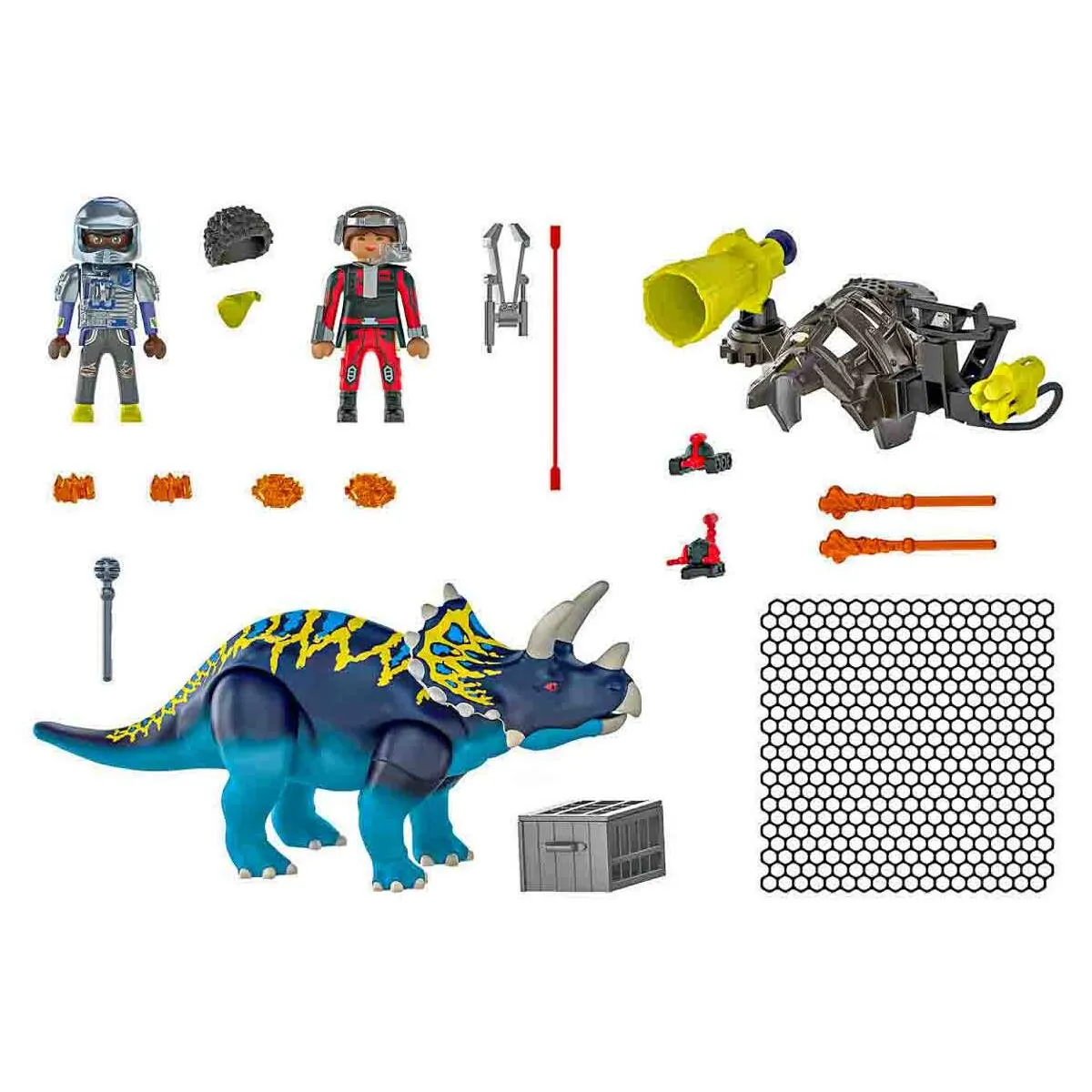 Playmobil Dino Rise Triceratops Battle for the Legendary Stones Playset