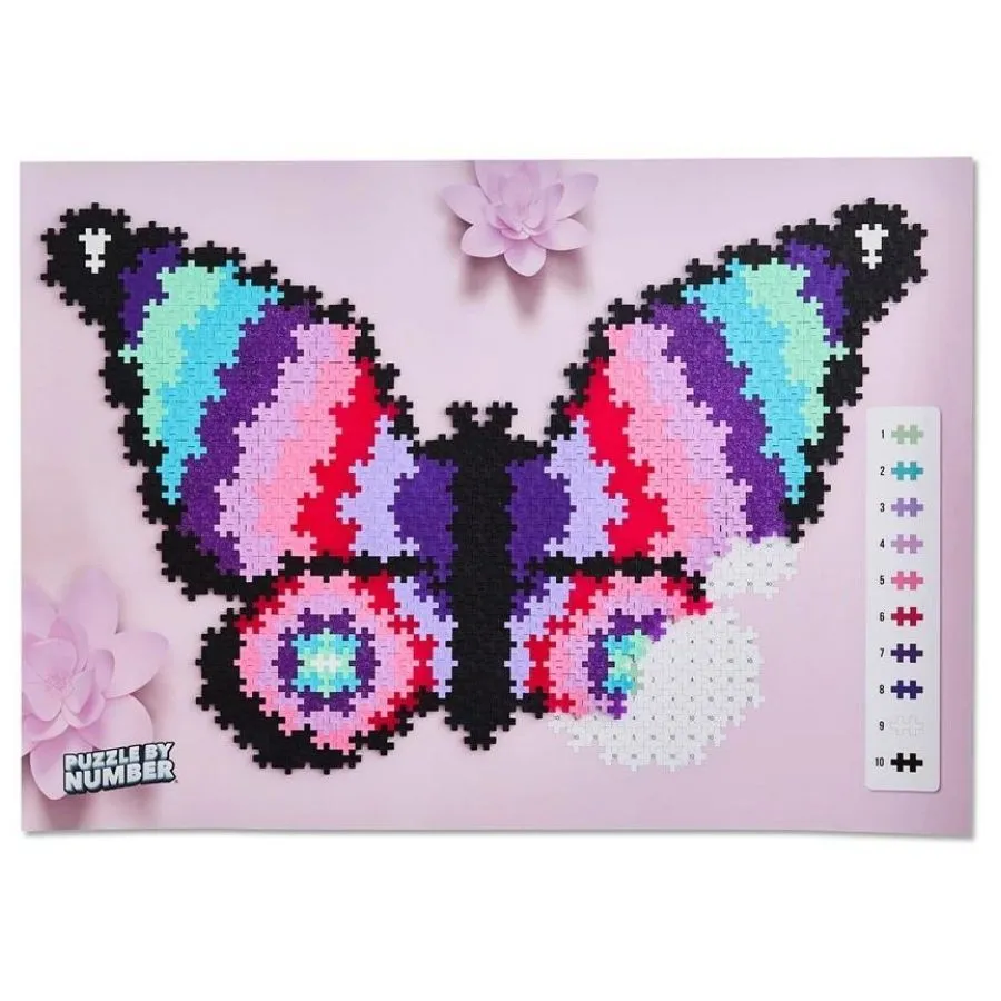 Plus-Plus Blocks - Puzzle By Number Butterfly 800 Pieces