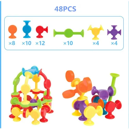 Pop Little Suction Cup Building Block Toy