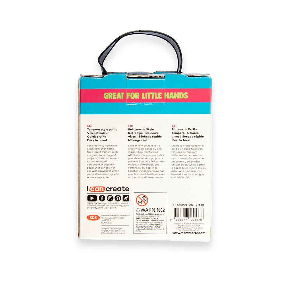 Poster Paints 6pc x 60ml (2 US fl.oz)