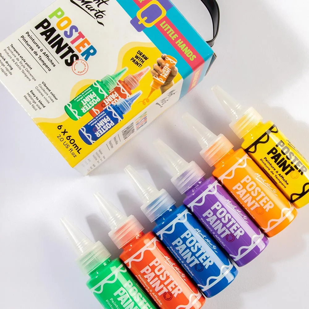 Poster Paints 6pc x 60ml (2 US fl.oz)