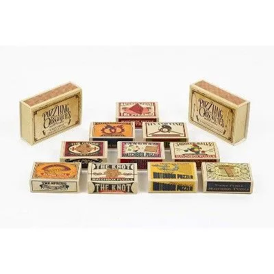 Puzzle Matchbox Wooden or Metal Mini Puzzles