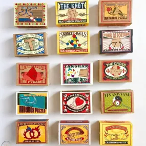 Puzzle Matchbox Wooden or Metal Mini Puzzles