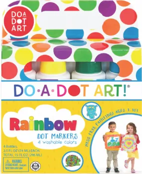 Rainbow Dot Markers 4 Pack