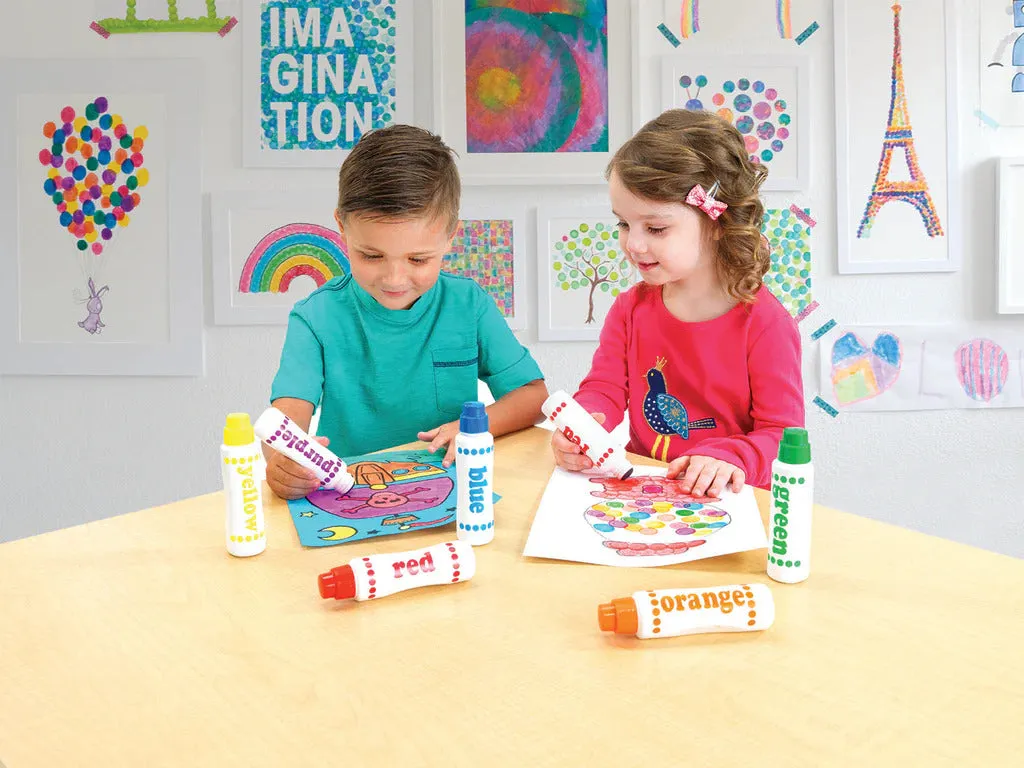 Rainbow Dot Markers 4 Pack
