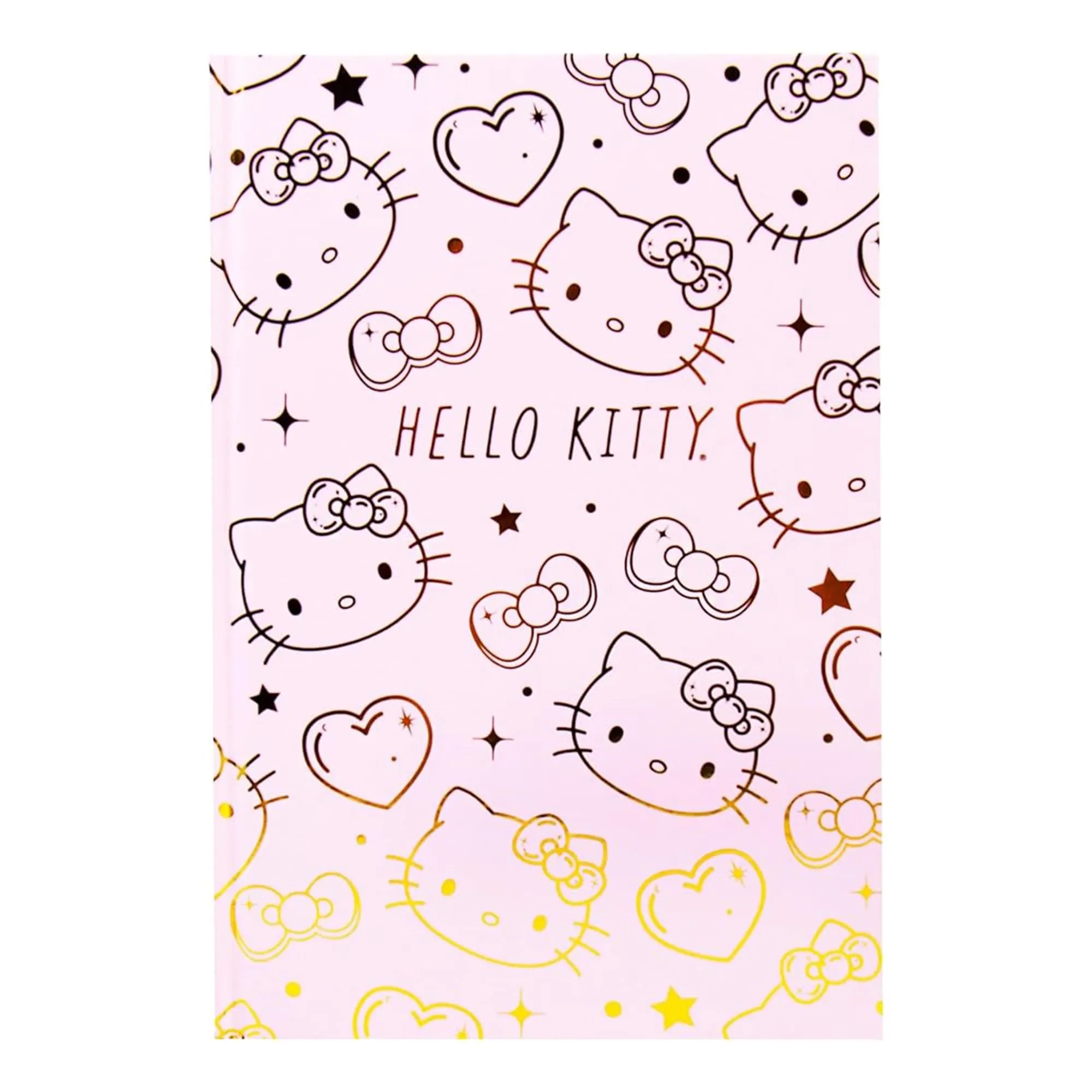 Sanrio Hello Kitty Pink & Gold Foil Hardcover Journal | 87 Lined Pages