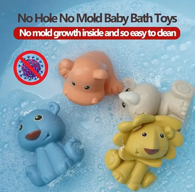 Silicone Animal Friends Bath Toys