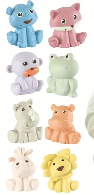 Silicone Animal Friends Bath Toys