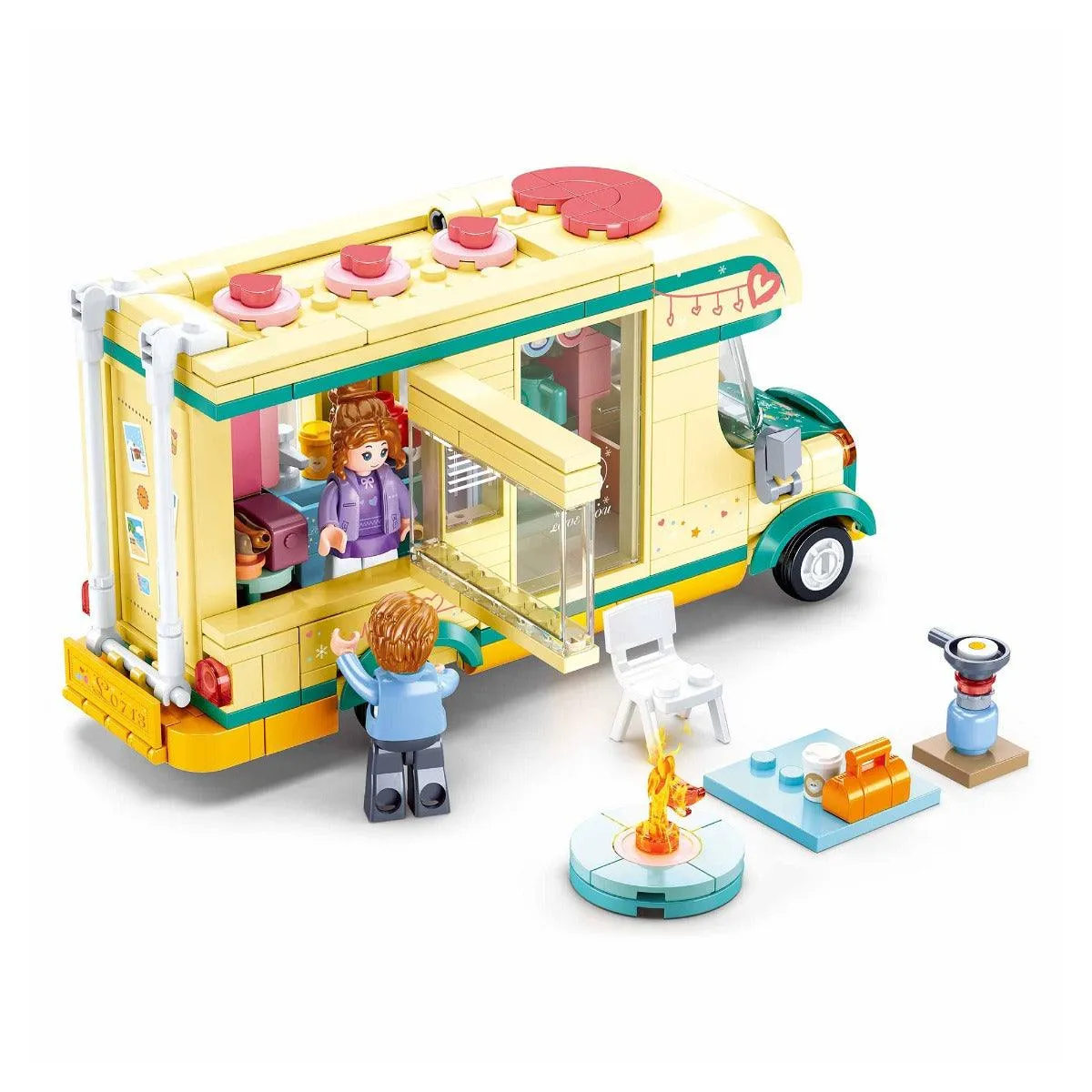 Sluban Happy Diary Camper Building Blocks For Ages 6 