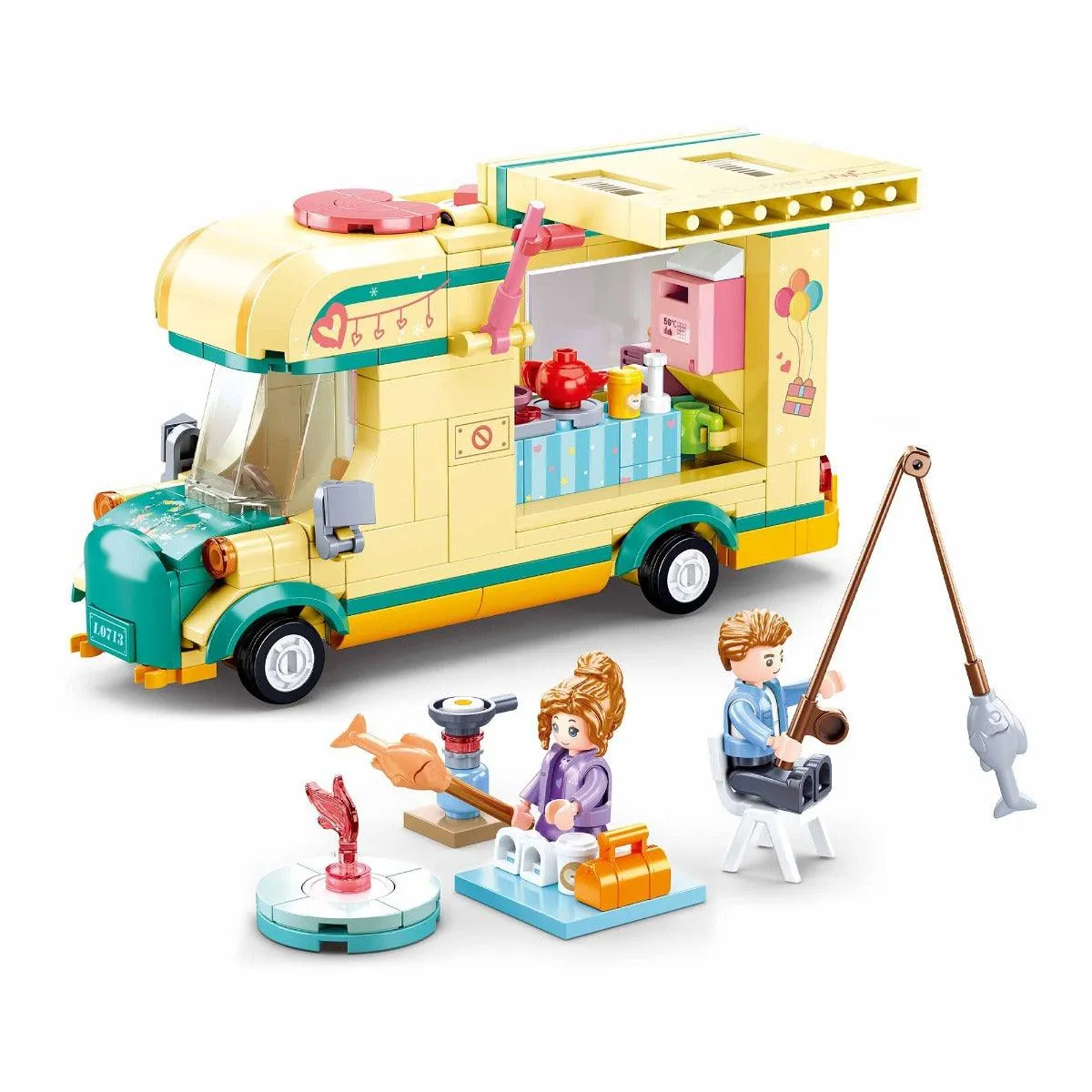 Sluban Happy Diary Camper Building Blocks For Ages 6 