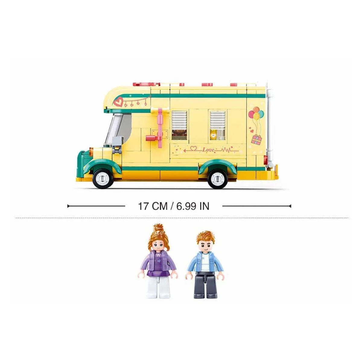 Sluban Happy Diary Camper Building Blocks For Ages 6 
