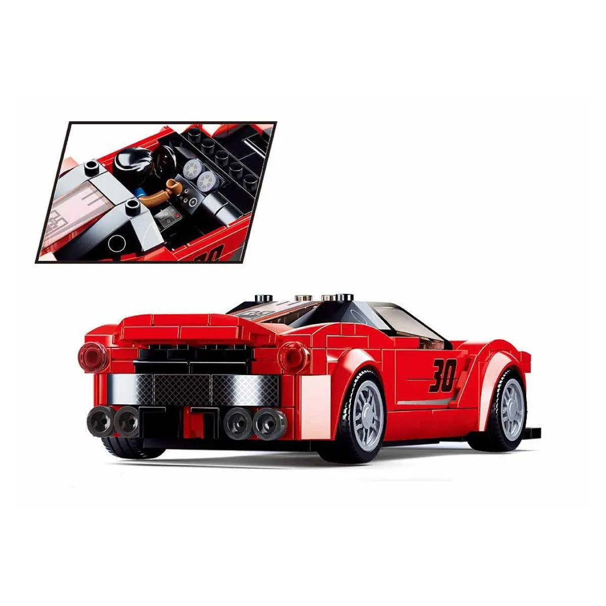 Sluban Racing Car - Red, Building Blocks For Ages 8 