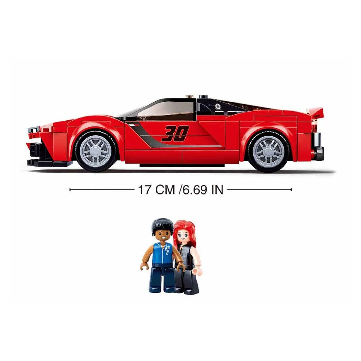 Sluban Racing Car - Red, Building Blocks For Ages 8 