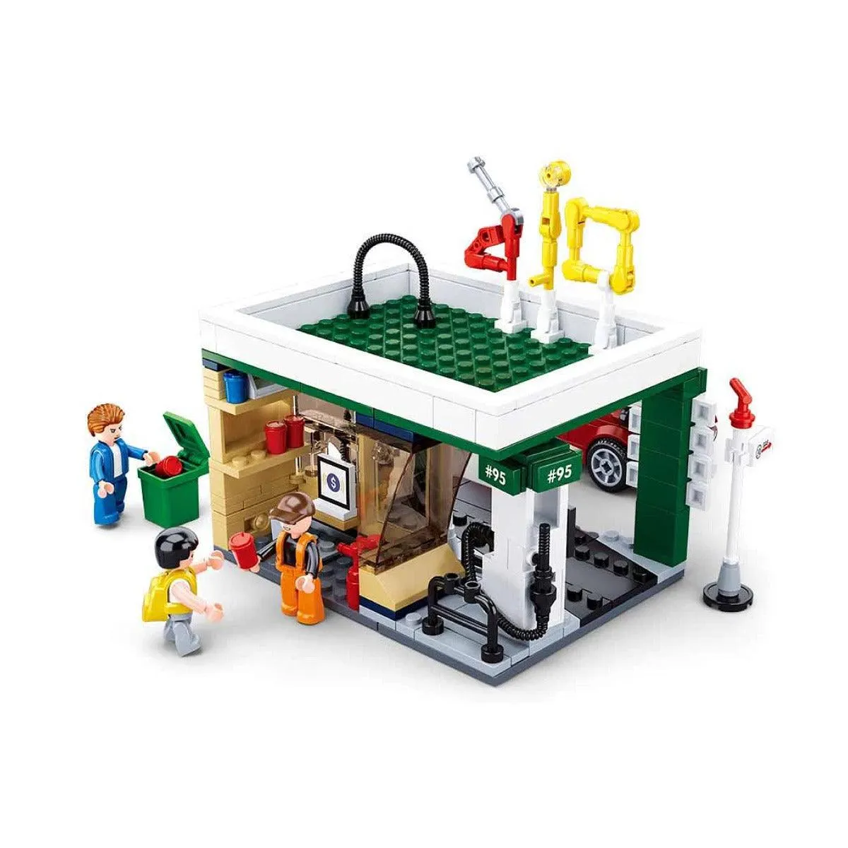 Sluban Town-Petrol Station Building Blocks For Ages 6 