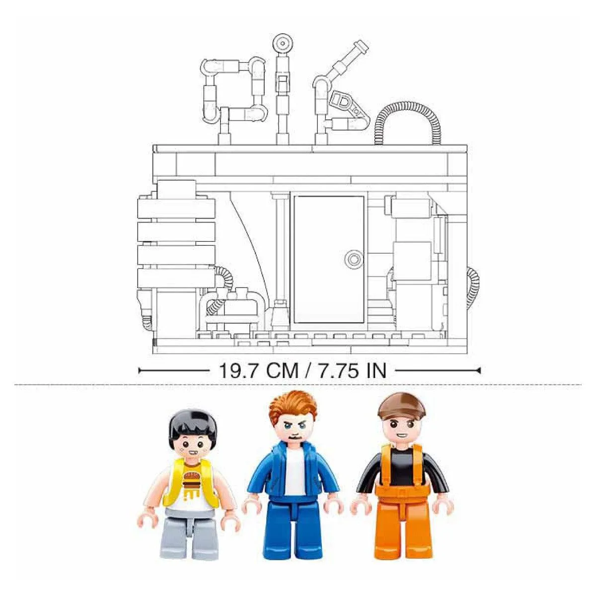 Sluban Town-Petrol Station Building Blocks For Ages 6 
