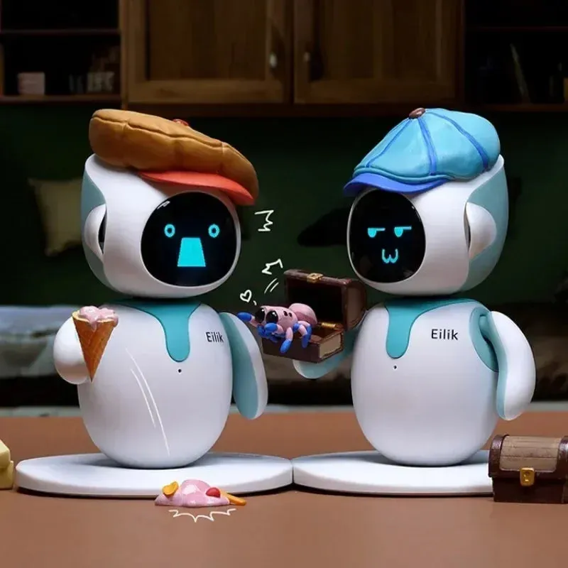 Smart Robot Ai Interactive Robots Emo Accompany Spanish Voice Electronic Toys Mini Desktop Compatible for Android Ios