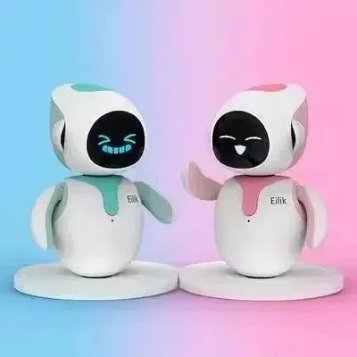 Smart Robot Ai Interactive Robots Emo Accompany Spanish Voice Electronic Toys Mini Desktop Compatible for Android Ios