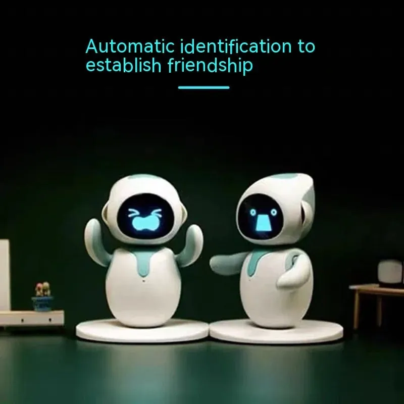 Smart Robot Ai Interactive Robots Emo Accompany Spanish Voice Electronic Toys Mini Desktop Compatible for Android Ios