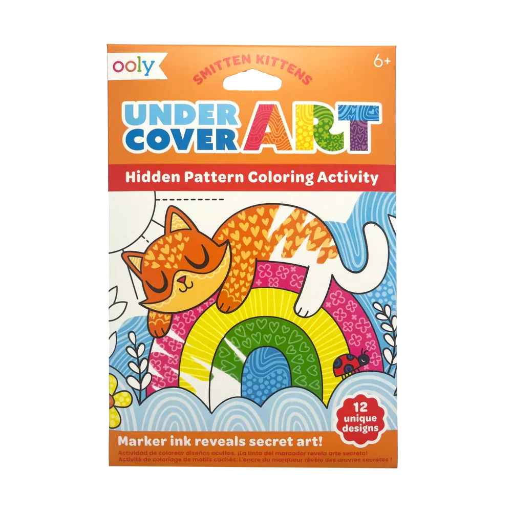 Smitten Kittens Undercover Art Hidden Patterns Coloring Activity