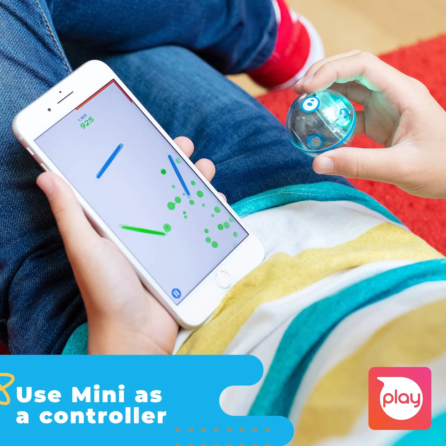 Sphero Mini Activity Kit: App-Controlled Robotic Ball and 55 Piece STEM Learning Construction Set, Play, Learn, Code, Ages 5 and up