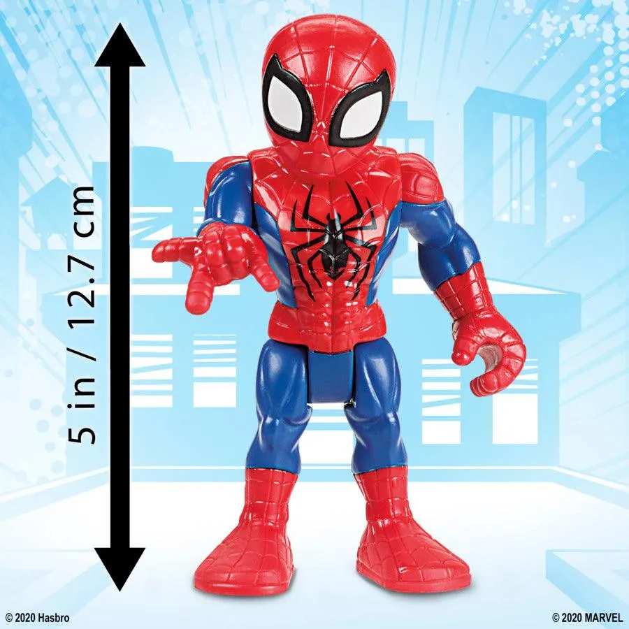 Super Hero Adventures Playskool Heroes Marvel 5-Inch Action Figure Toy 6-Pack, Includes Spider-Man and Hulk, Kids Ages 3 and Up