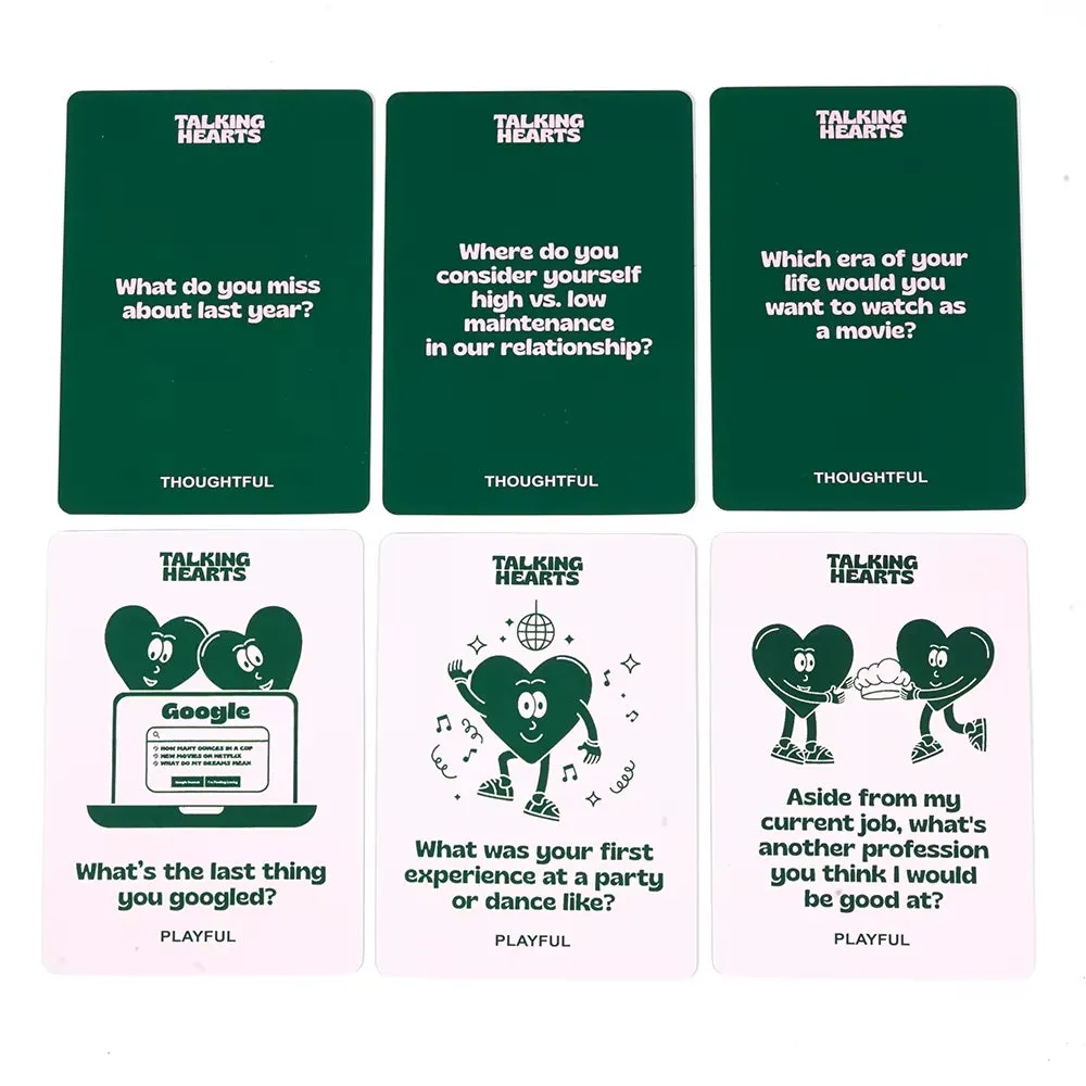 TALKING HEARTS COUPLES CONVERSATION CARD GAME