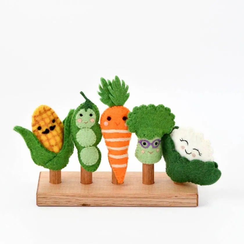 Tara Treasures Vegetable Finger Puppet Set