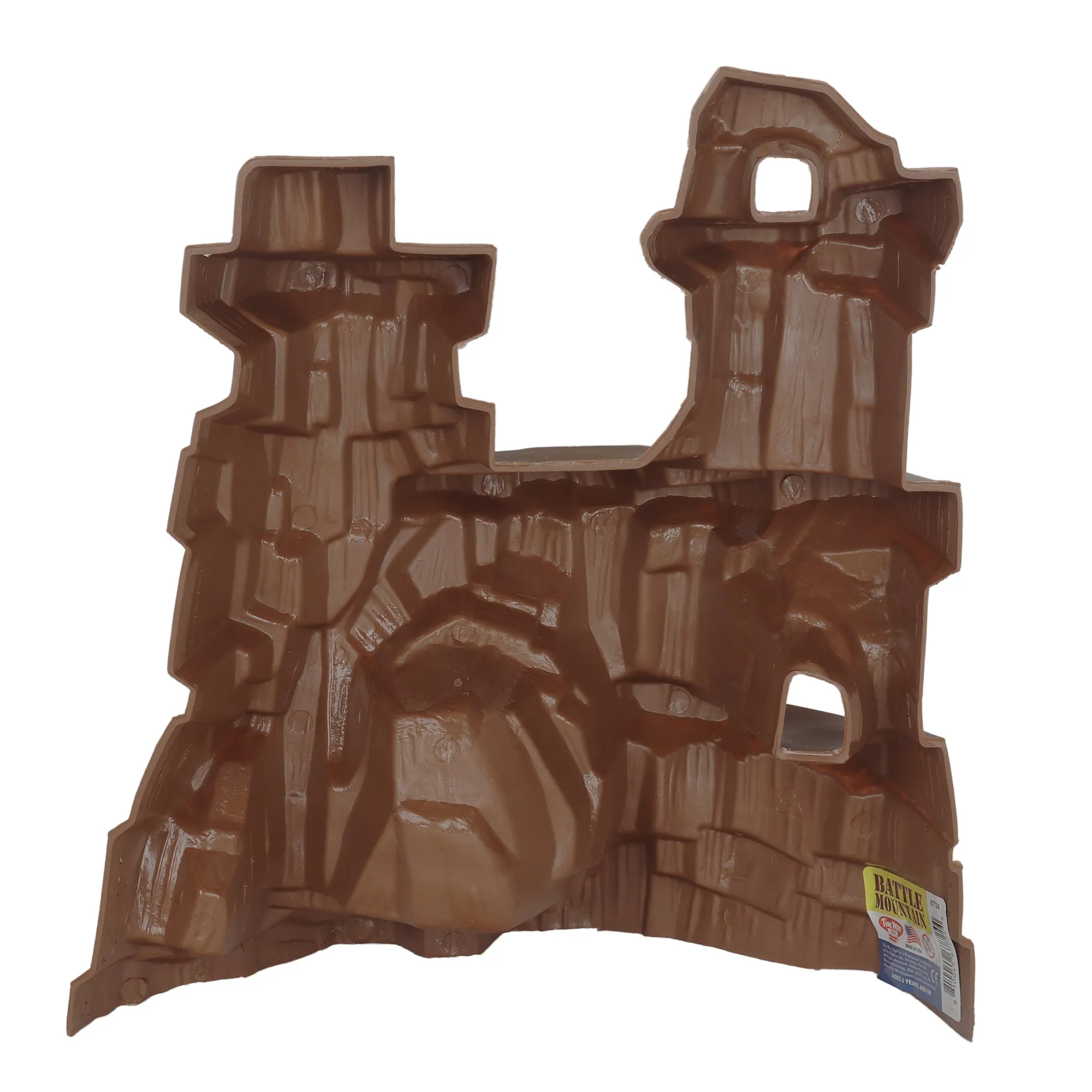 TimMee Battle Mountain Scenery - Brown Figure Display & Play Terrain - USA Made