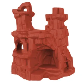 TimMee Battle Mountain Scenery - Rust Red Figure Display & Play Terrain US Made