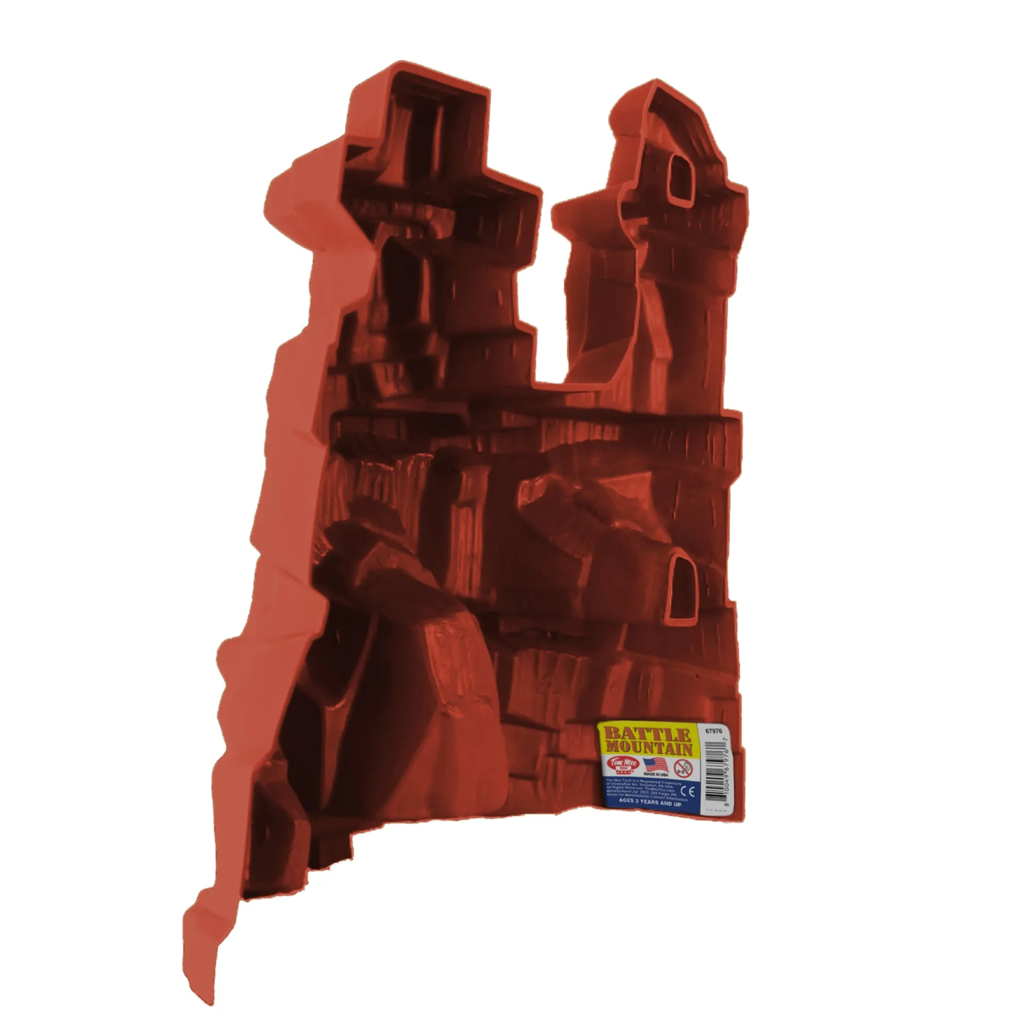 TimMee Battle Mountain Scenery - Rust Red Figure Display & Play Terrain US Made