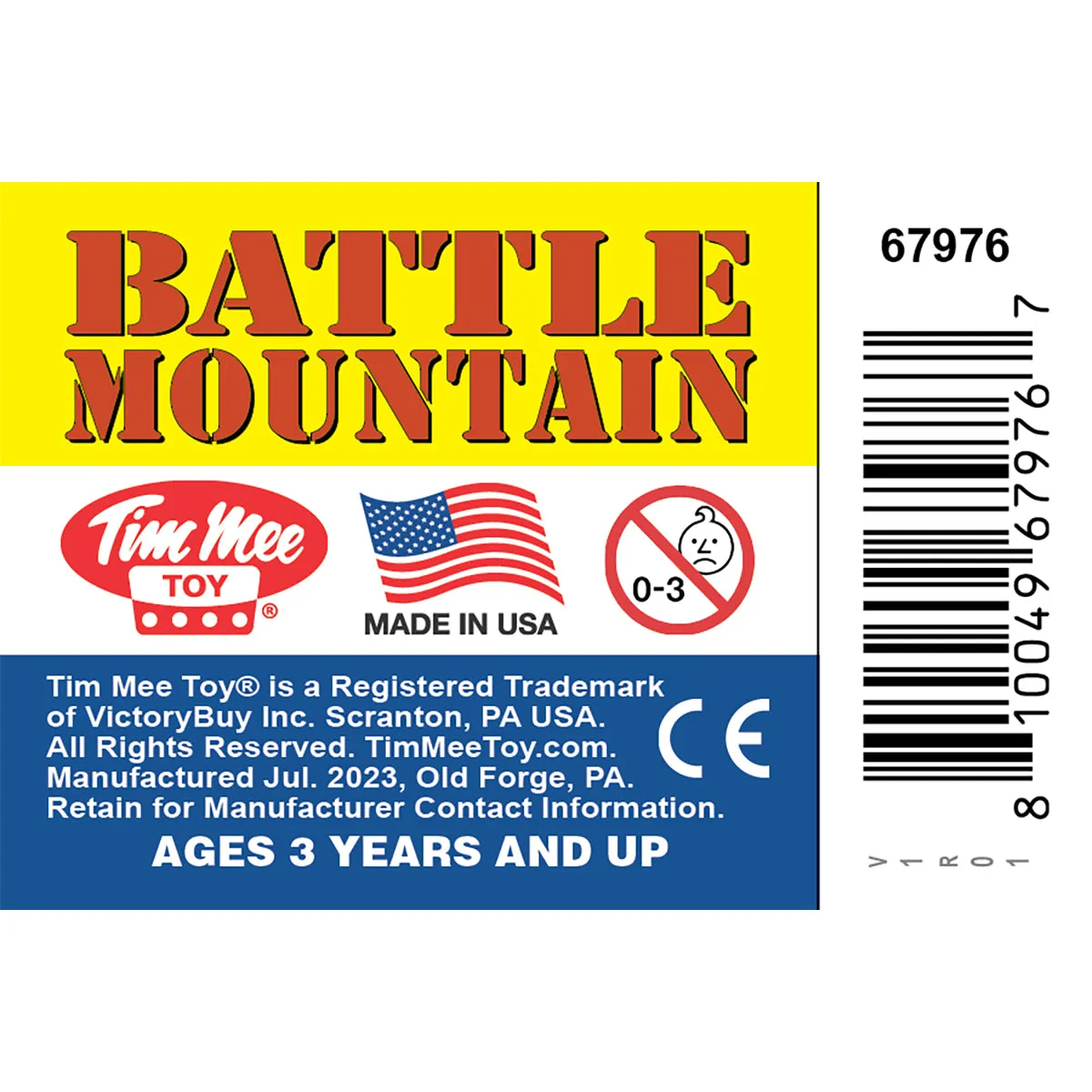 TimMee Battle Mountain Scenery - Rust Red Figure Display & Play Terrain US Made