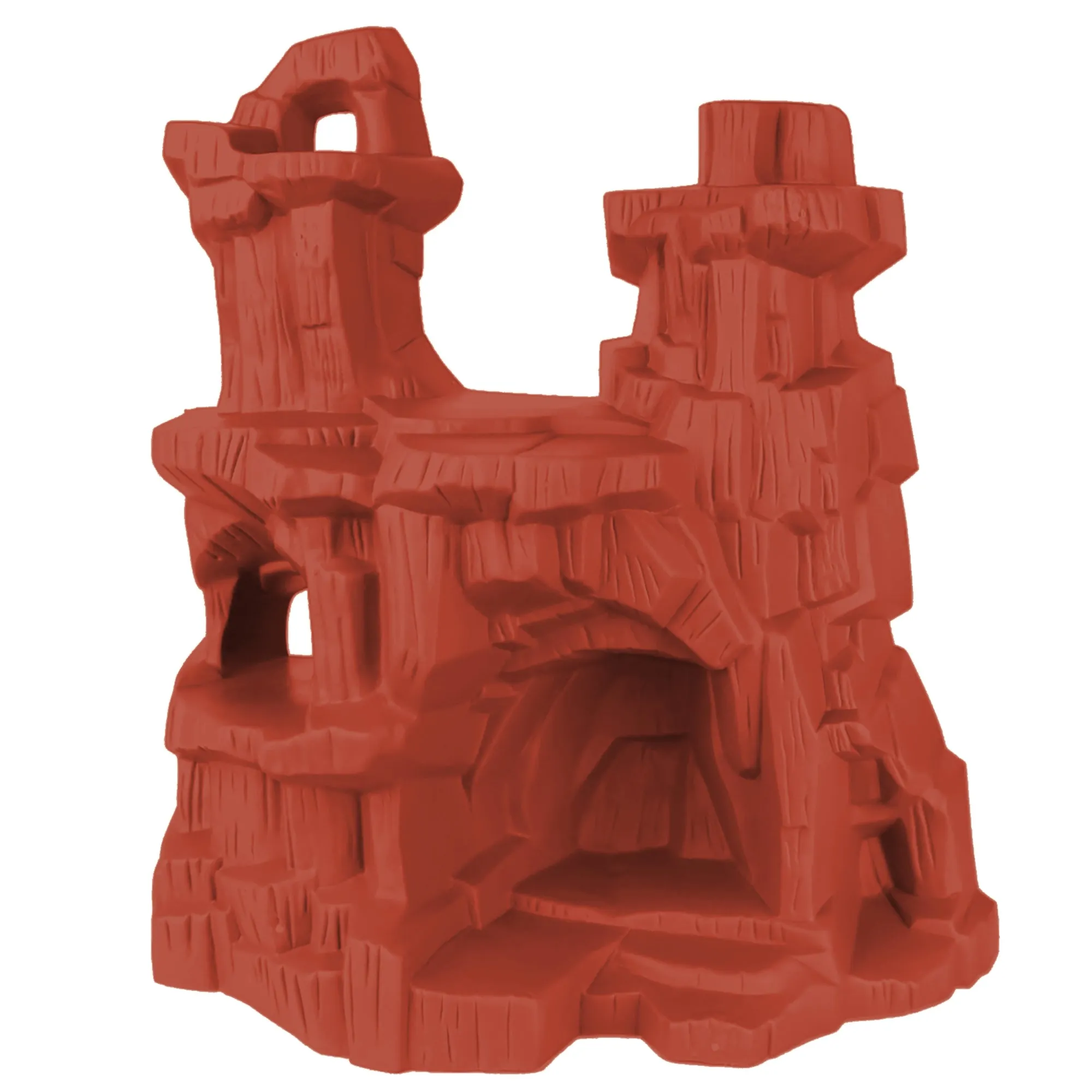 TimMee Battle Mountain Scenery - Rust Red Figure Display & Play Terrain US Made