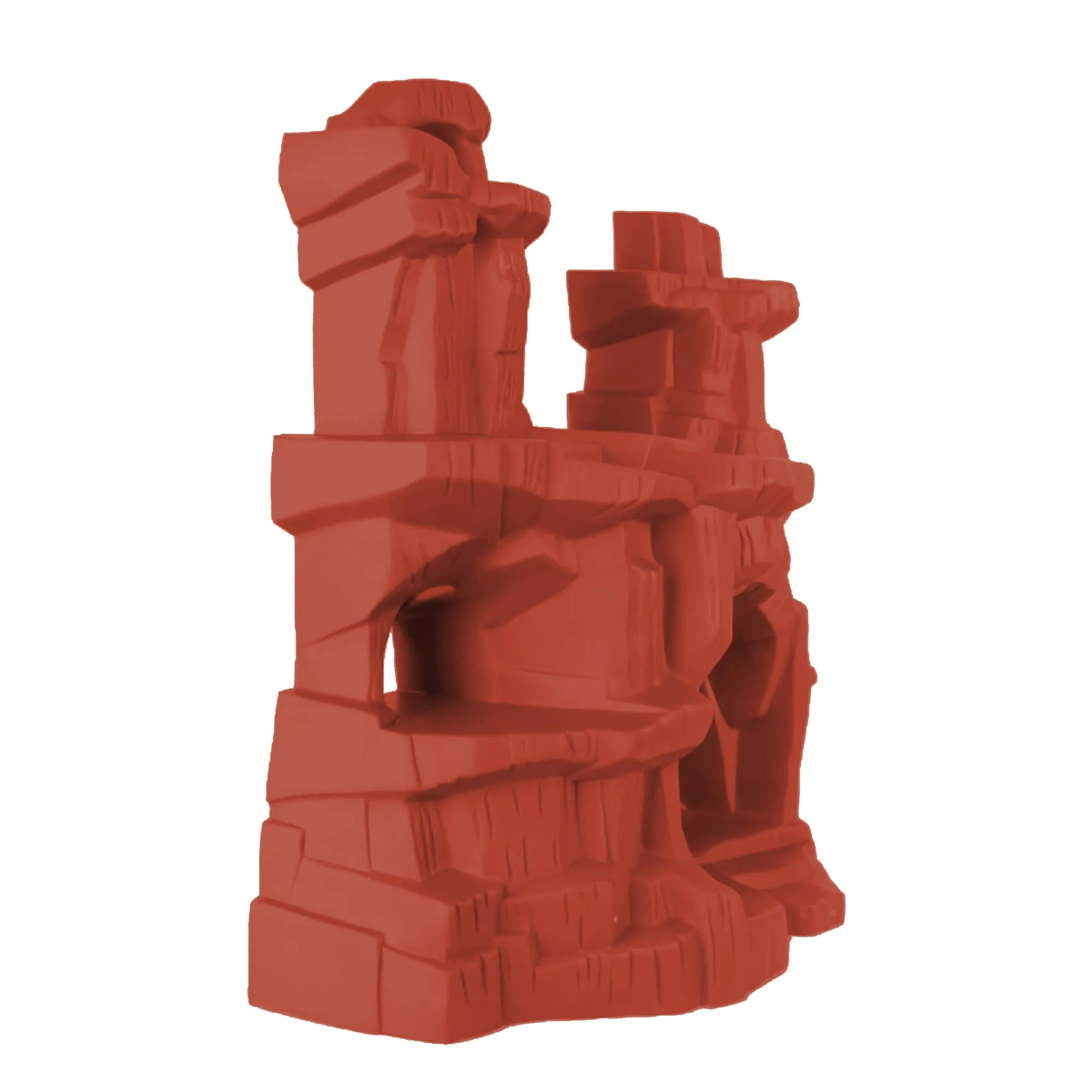 TimMee Battle Mountain Scenery - Rust Red Figure Display & Play Terrain US Made